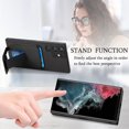 thumbnail image 4 of Allytech Card Holder Back Cover Case for Samsung Galaxy S24 Ultra, PU Leather TPU Hybrid Kickstand Anti-Scratch Shockproof Slim Vintage Phone Case for Galaxy S24 Ultra, Black, 4 of 8
