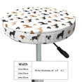 thumbnail image 4 of Kdxio Labrador Retriever Dog Print Elastic Bar Stool Cover Personalized Washable Stool Cover for Barbershop Home Bar Kitchen-12 inch, 4 of 7