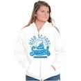 thumbnail image 3 of High School Know It All Brainy Smurf Unisex Plus Size Zip Hoodie Brisco Brands 3X, 3 of 5