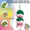 thumbnail image 6 of 1575 Double Green Rainbow Tutu Chew Mandarin Bird Toys by M&M Natural Shredding Foraging Fun, 6 of 6