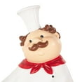 thumbnail image 4 of 11" x 13" White Polystone Kitchen Decorative Figurine Chef Sculpture with Black Tray, by DecMode, 4 of 9