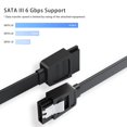 thumbnail image 2 of Cable SATA Mbiydeg para datos de disco duro SSD, 6 Gbps, 38 cm, paquete de 3 unidades, negro, 2 of 8
