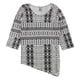 thumbnail image 1 of HC LA Blusa con dobladillo asimétrico para mujer, negro, grande, 1 of 1