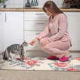 thumbnail image 3 of Pioneer Flower Floral Print Pattern Kitchen Rugs Sets Of 2,Anti Fatigue Kitchen Mat Rugs Non Slip Washable,Decorative Kitchen Floor Mats for Kitchen,Sink,Laundry,17"x30"+17"x47", 3 of 7