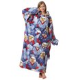 thumbnail image 2 of Wearable Blanket Hoodie for Women Men Adult Oversized Hooded Blanket Cozy Sweater Super Soft Comfortable Wearable Blanket with Sleeves Hoodie Sweatshirt with Pockets, 2 of 3