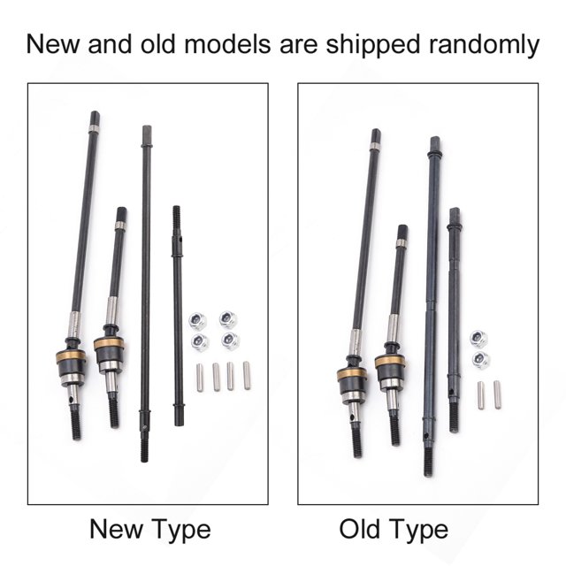 Domqga RC Drive Shaft Axle,2pcs CVD Drive Shaft Front Axle Spare Parts Fit For Axial Wraith RC Car Model,CVD Drive Shaft