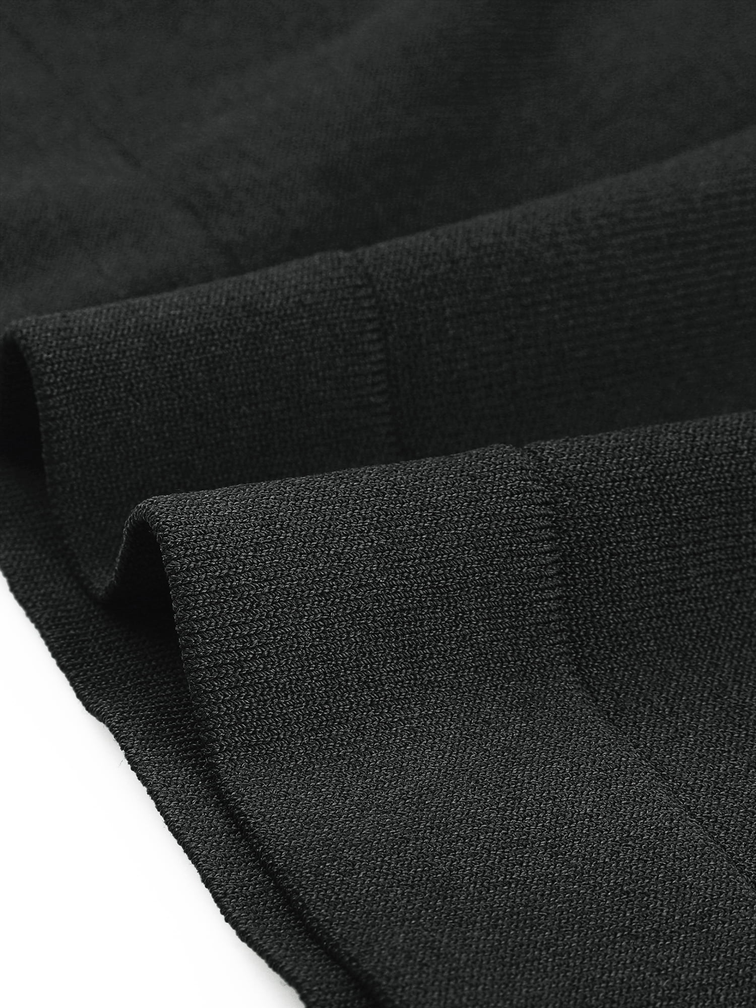 Unique Bargains Women Plus Size Tops Basic Round Neck Short Sleeve Knit Tee Blouses 4X Black