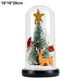 thumbnail image 2 of Árbol de Navidad Rawiri en cúpula de cristal, iluminación pequeña para árbol de Navidad, adorno de escritorio, miniárbol de Navidad brillante, 2 of 5