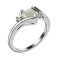 thumbnail image 2 of Up to 65% Off 1 Piece Of Opal Ring For Women Opal White Stone Hand Rrnament Ring Promise Ring Elegant Gift For Lady Necklace Rings Earring Jewelry on Clearance, 2 of 8