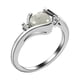 thumbnail image 2 of Anillos para mujer, regalos para mujer, 1 pieza de ópalo para mujer, piedra blanca de ópalo, anillo de promesa para mujer elegante., 2 of 5