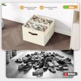 thumbnail image 3 of Organizador de zapatos Budding Joy, transparente, plegable, 16 pares, beige, 2 unidades, 3 of 6