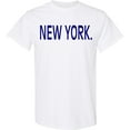 thumbnail image 3 of Inktastic New York in Blue Text T-Shirt, 3 of 5