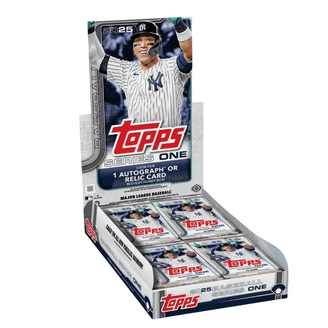 2024 Topps Series 1 Baseball Hobby Box - 20 Packs, 12 Cards Each, Silver Pack & Auto/Relic