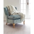 thumbnail image 4 of Dash & Albert Herringbone Handwoven Cotton Rug, 2' x 3', Dove Grey, 4 of 6