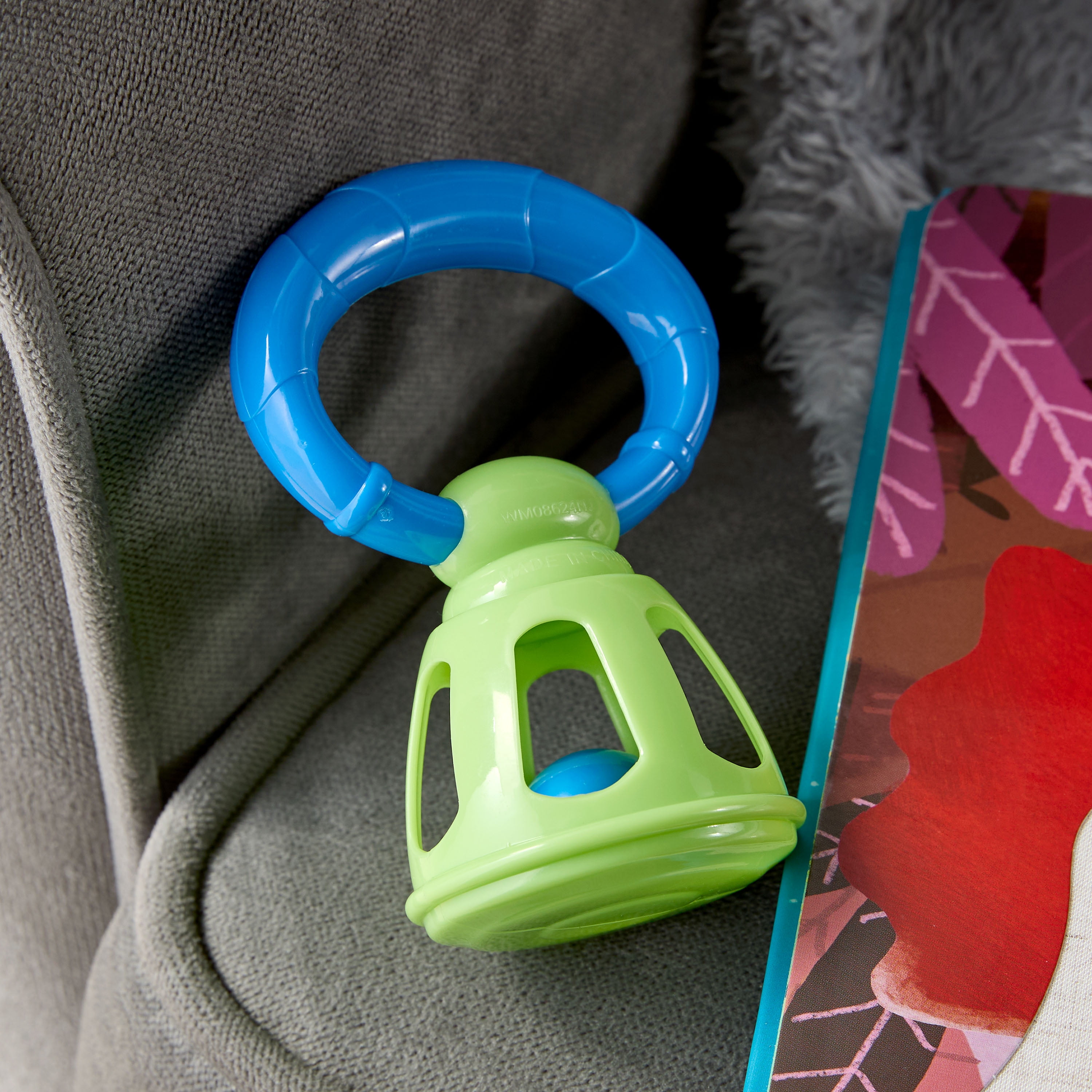 Spark Create Imagine Mini Handle Bell Rattle Toy for Babies, Unisex, ABS, Ages 3 Months+