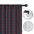 thumbnail image 4 of Blackout Kids Curtains,Green and Red Christmas Plaid Pattern Childrens Insulated Curtains Set Of 2,Bedroom Essentials,Toddler Room Decor 42"x63", 4 of 5