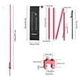 thumbnail image 4 of Bastón Poste de lámpara plegable para acampar Portátil y ligero Aluminio Luz duradera Soporte para l ShineTrip Bastón, 4 of 7