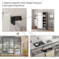 thumbnail image 4 of Closet Door Magnet 6 Pieces Slim Stick-on Magnetic Catches, Door Magnet, Closet Magnet, Used(black), 4 of 5