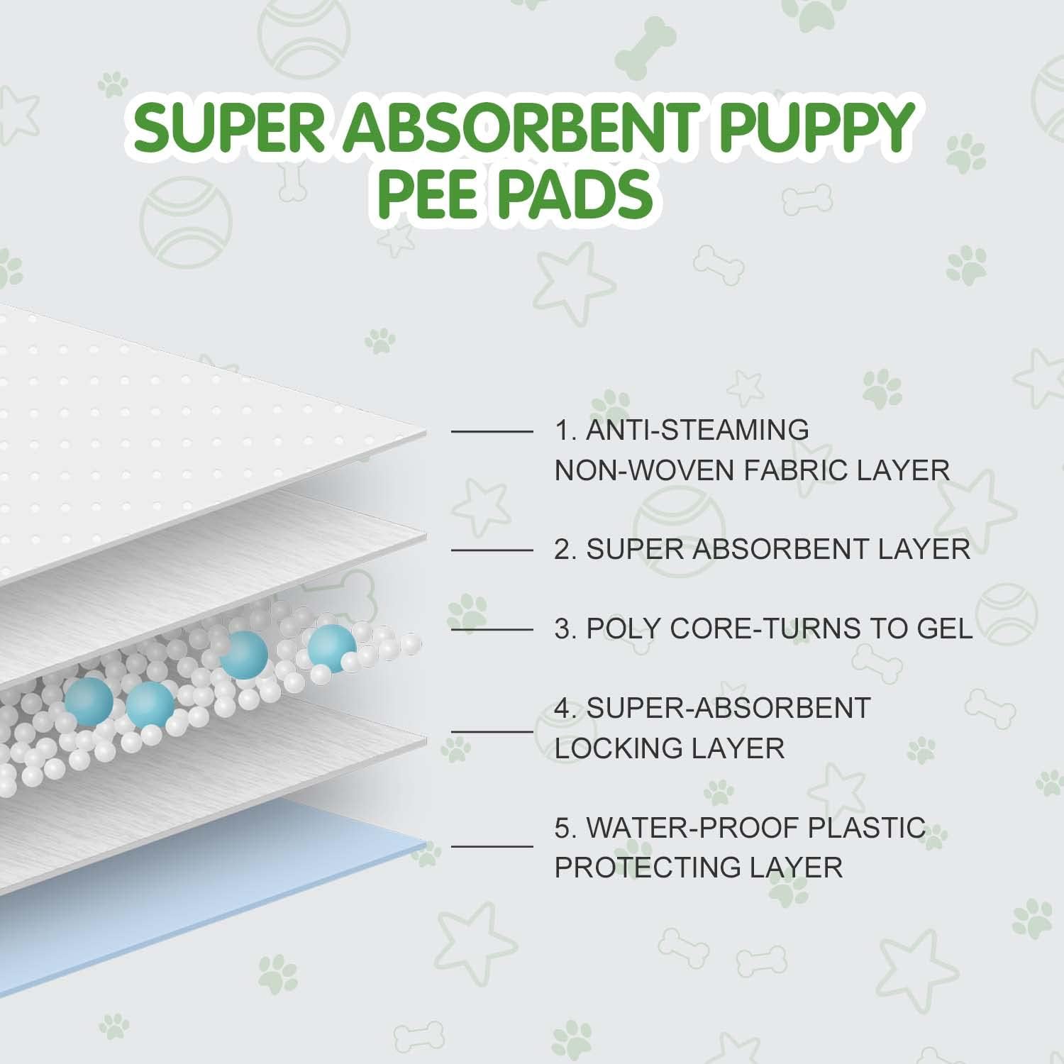 nobrand Best Value Training Pads 100 Count 13“ by 17.7”| Dog Pee Pads | Super Absorbent Puppy Pads,Blue
