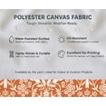 thumbnail image 5 of Soimoi Upholstery & Outdoor Fabric By 5 Yard - Leaves Print - 56" Wide Water-Repellent Cloth for Furniture, Bags & Patio Projects - Orange, 5 of 7