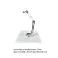 thumbnail image 2 of Soporte para tableta con cabeza de bola, soporte para teléfono ajustable en altura, soporte para teléfono para , oficina, dormitorio, mesa, Plata, 2 of 8