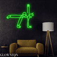thumbnail image 3 of Glowneon Yoga Pose Line Art For Yoga Club Neon Led Light, Wall Decor, 3 of 5