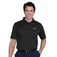 thumbnail image 1 of Monterey Club Men's Vertical Jacquard Texture Solid Golf Polo Shirt #1043, 1 of 2