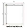 thumbnail image 2 of Silver Mist Picture Frame Mat for 18x20 Frames - Fits 16x18 Photos - 1 Mat, 2 of 7