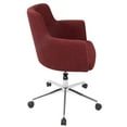 thumbnail image 4 of Carson Carrington  Duved Contemporary Fabric Office Chair - N/A Red, 4 of 5
