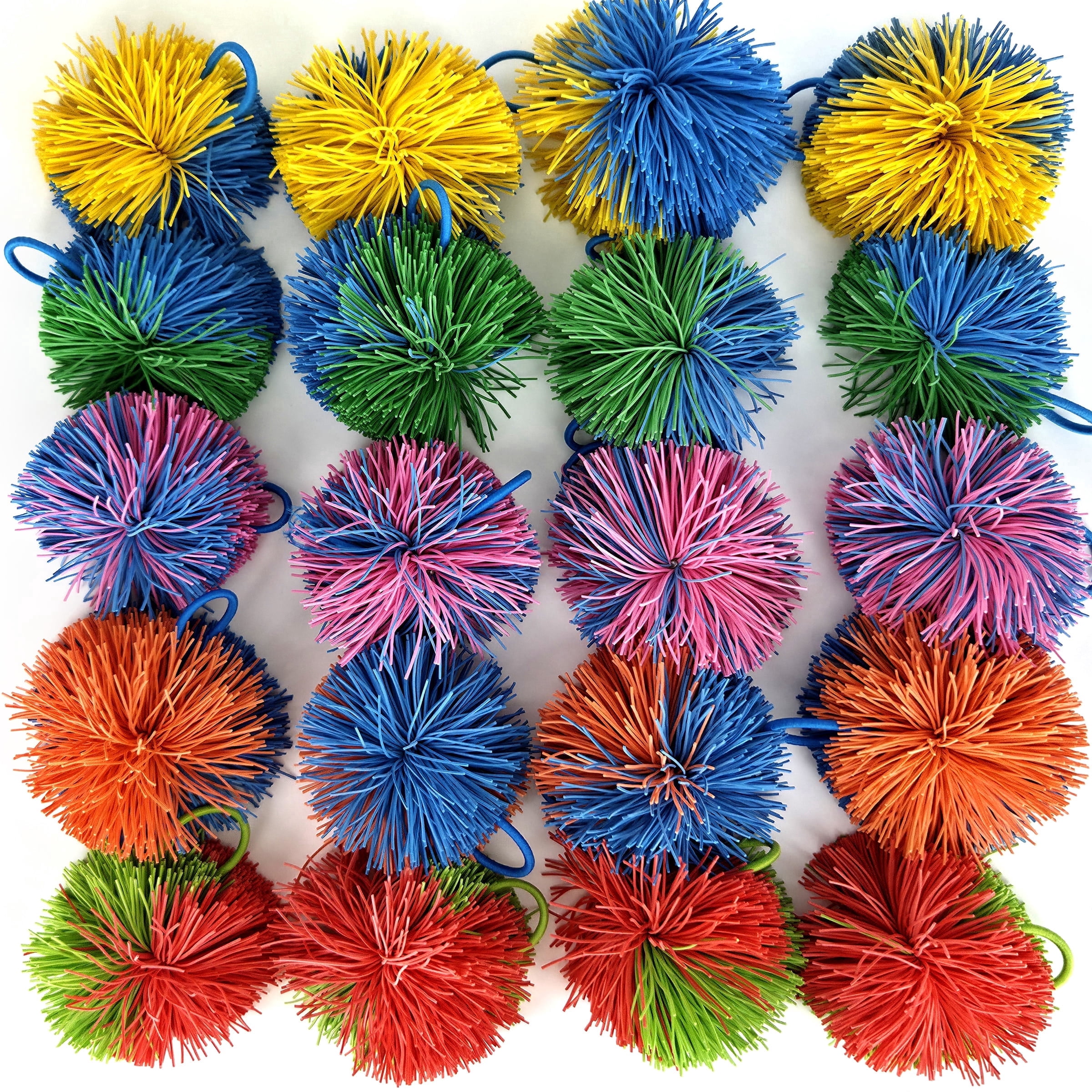 Stringy Balls Pom Monkey Fidget Toy - 20 Pack - Refresh Sports