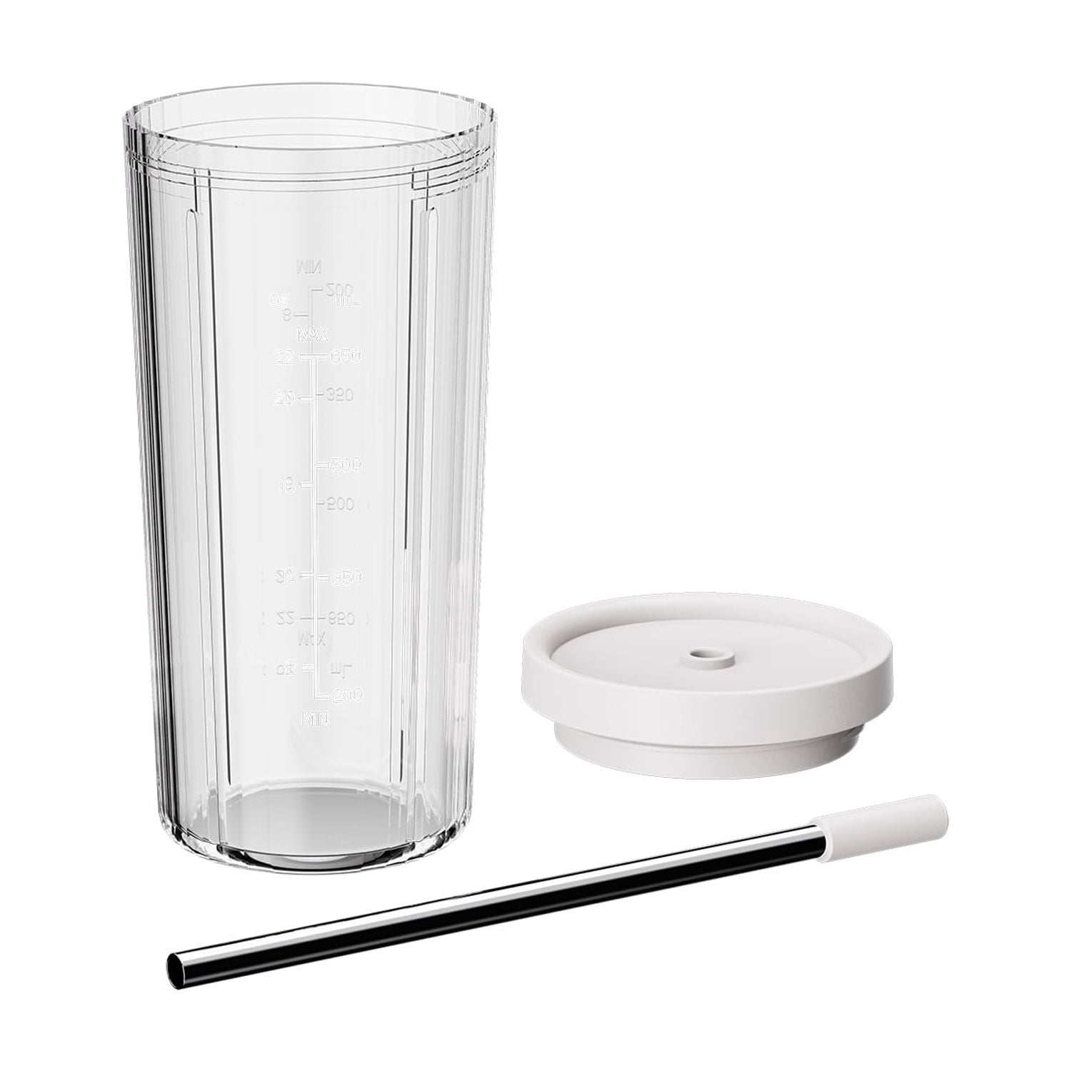 Thyme & Table 25 oz Blender to-Go Cup with Smart Seal Lid, Sand White