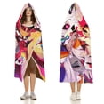 thumbnail image 7 of Hazbin Hotel Hooded Blanket Poncho Wearable Blanket Hoodie Cozy Soft Warm Flannel Fleece Throw Blanket for Women Men Boys Girls, 7 of 7