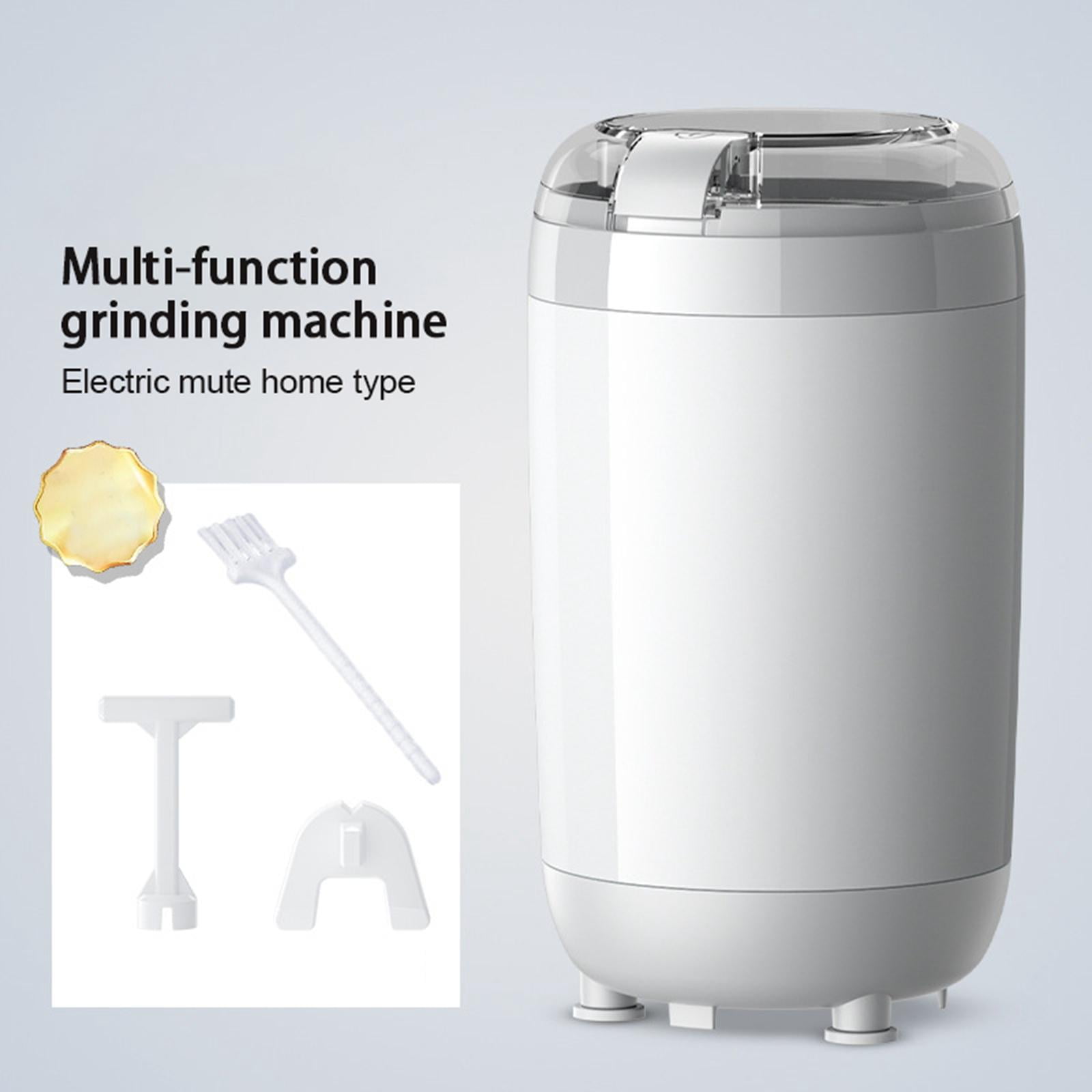 Nishiyuenyi Coffee Grinder Quick Grinding Electric Grinder Salt Grinder for Coffee Beans White