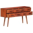 thumbnail image 3 of vidaXL Sideboard 110x30x59 cm Solid Wood Mango 0 Shelves, 3 of 5