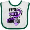 thumbnail image 3 of Inktastic I Wear Purple for My Mother Lupus Awareness Boys or Girls Baby Bib, 3 of 4