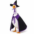 thumbnail image 6 of Halloween Wizard Outfit for 23" Porch Goose, Goose Clothes in Purple with Hat Fall Halloween Decor for 23" Goose Outdoor Patio Yard Lawn Decoration, 6 of 6