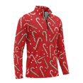 thumbnail image 2 of Aplkyhs Christmas Candy Cane Men Sport Cloth Golf Tennis Shirts Long Sleeve Sport Shirts Soft and Comfortable Lightweight with Collar Shirt Fit Plain for Golf Tennis Running Gym, 2 of 7