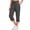 Dark Grey, variant on Women Capri Pants High Waisted Drawstring Summer Yoga Pants Workout Cropped Joggers Lounge Pants with Pockets