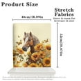 thumbnail image 6 of TSOVTHRID Horse Sunflower Butterfly Print Decorative Chair Back Cover for Dining Room Kitchen Party Ceremony Chair Back Protector Cover Stretch Chairs Protector Slipcovers, Set of 4, 6 of 7