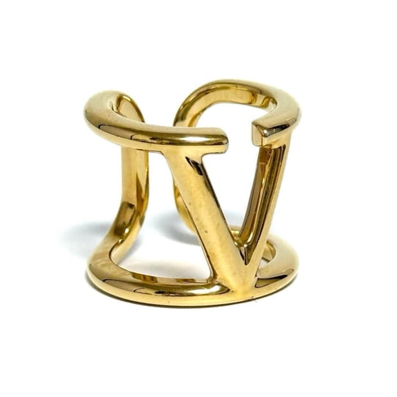 Pre-Owned Valentino Women's V Logo Signature Metal Ring