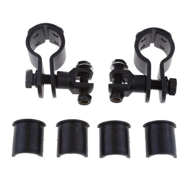 Par de Soportes de Clavija para Pie de 1-1 / 4 "para Protección de Motor, Clavijas de Carretera para shamjiam Soportes de la pisada de la motocicleta