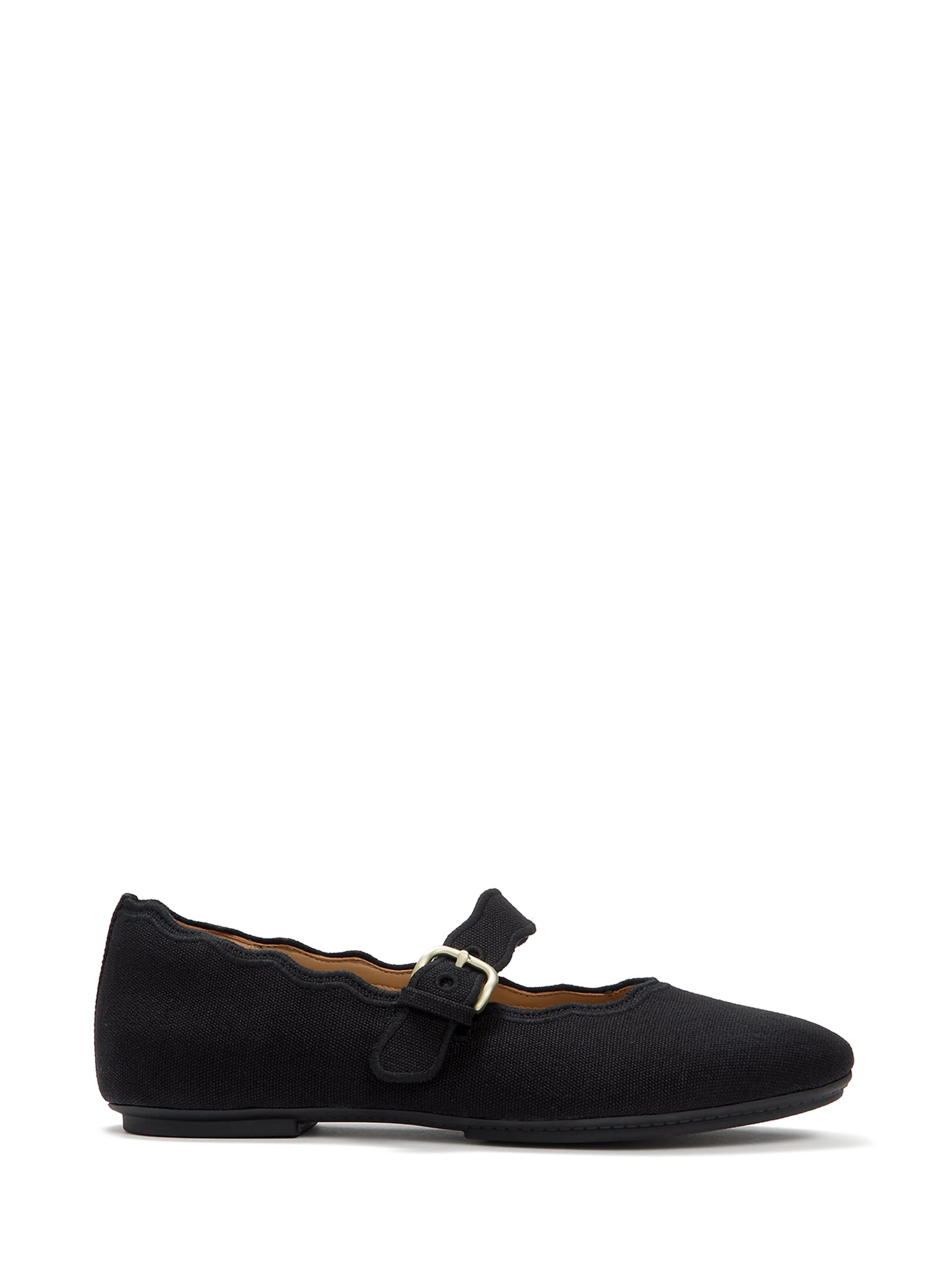 Fitflop Women's Delicato Wave-Edge Canvas Mary Jane Flats
