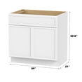 thumbnail image 6 of Vanity Art 39" W Birch Plywood Freestanding Single Base Storage Cabinet with Soft Close Doors, 6 of 9