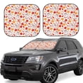 thumbnail image 1 of Bingfone Hello Autumn Maple Leaf Windshield Sun Shade 2-Piece Foldable Car Front Window Sunshade for Most Sedans SUV Truck-Small, 1 of 6