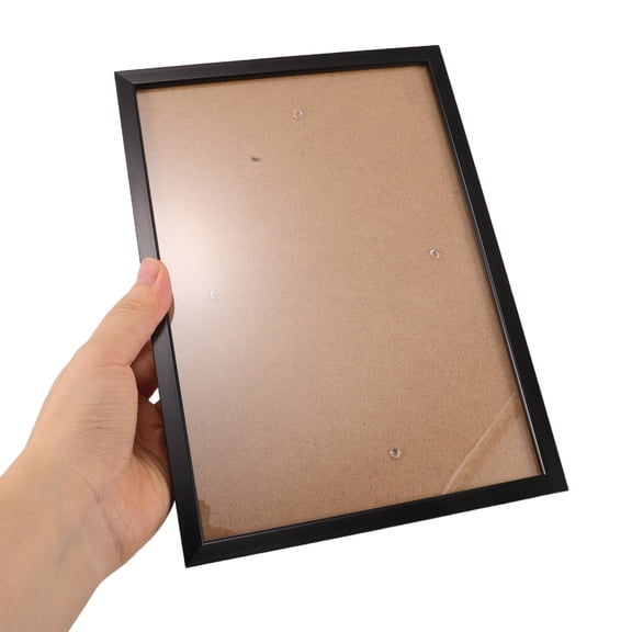 OFFIGAM Black Aluminum Alloy A5 Picture Frame, Lightweight Wall-Mount Display Frame for Photos, Certificates, Artwork