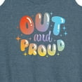 thumbnail image 3 of Instant Message - Out And Proud - LGBT Pride - Women's Racerback Tank Top, 3 of 6