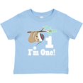 thumbnail image 3 of Inktastic First Birthday Sloth 1 Year Old Boys or Girls Baby T-Shirt, 3 of 5