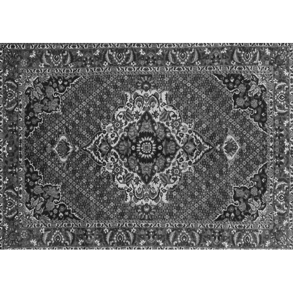 Ahgly Company Indoor Rectangle Persian Gray Traditional Area Rugs, 6' x 9'