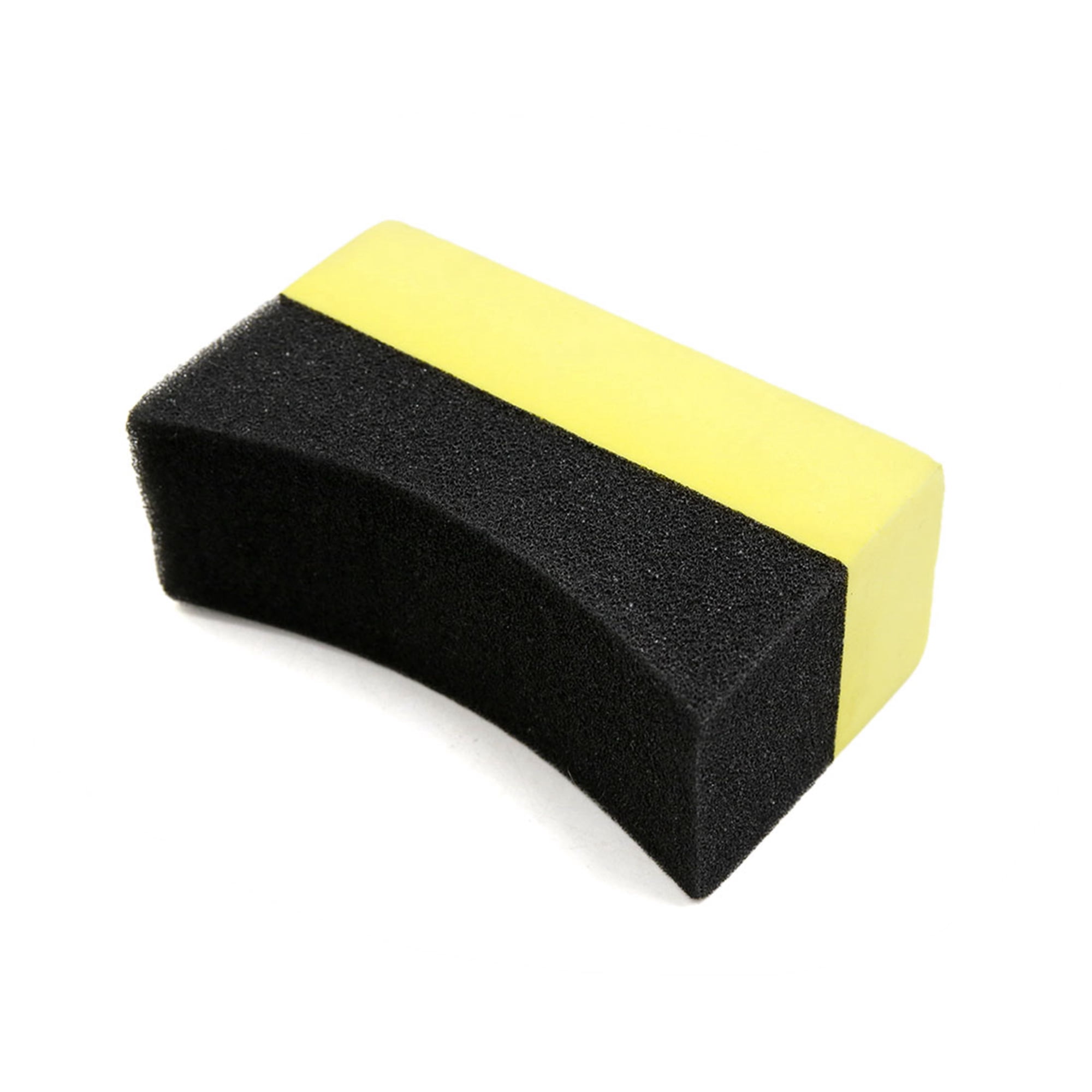 2 Pcs U Shape Tire Waxing Polishing Sponge Pads Tyre Clean Brush for Auto Car