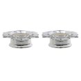 thumbnail image 3 of Pair Antiqued Lotus Flower Silver Brass Flesh Tunnels Ear Plugs Gauges 16mm------Product code 75006, 3 of 4